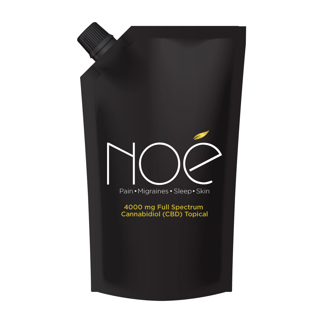 4000 mg CBD Topical for arthritis in a easy squeeze pouch . - Noé